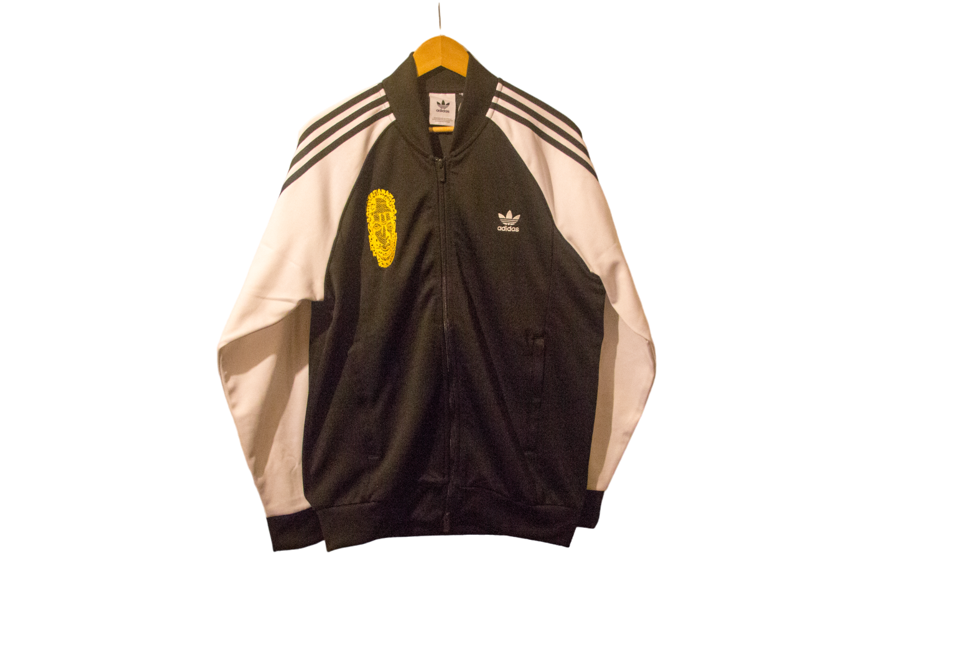 Adidas black gold tracksuit cheap