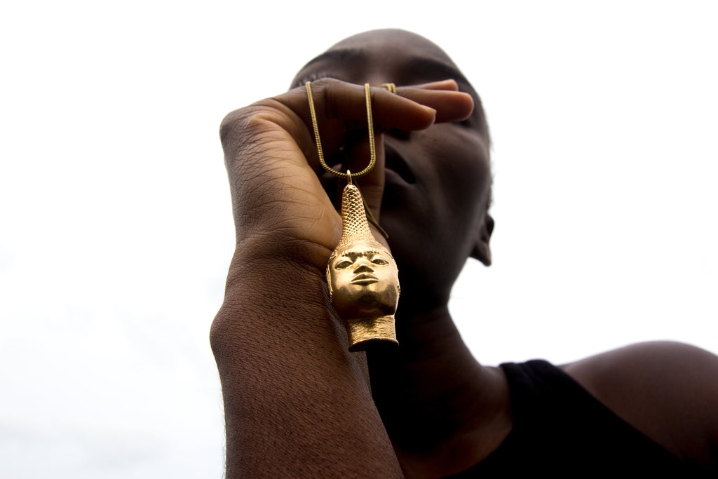 Iyoba Idia ‘Face Forward’ Bronze Pendent