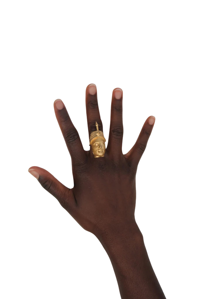 Iyoba Idia Mask Ring - Bronze (Unisex and Adjustable)