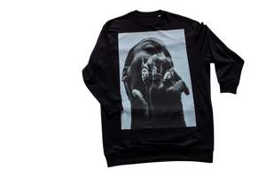 "Queen & Kingdom" Oversize Sweater Dress (Black)