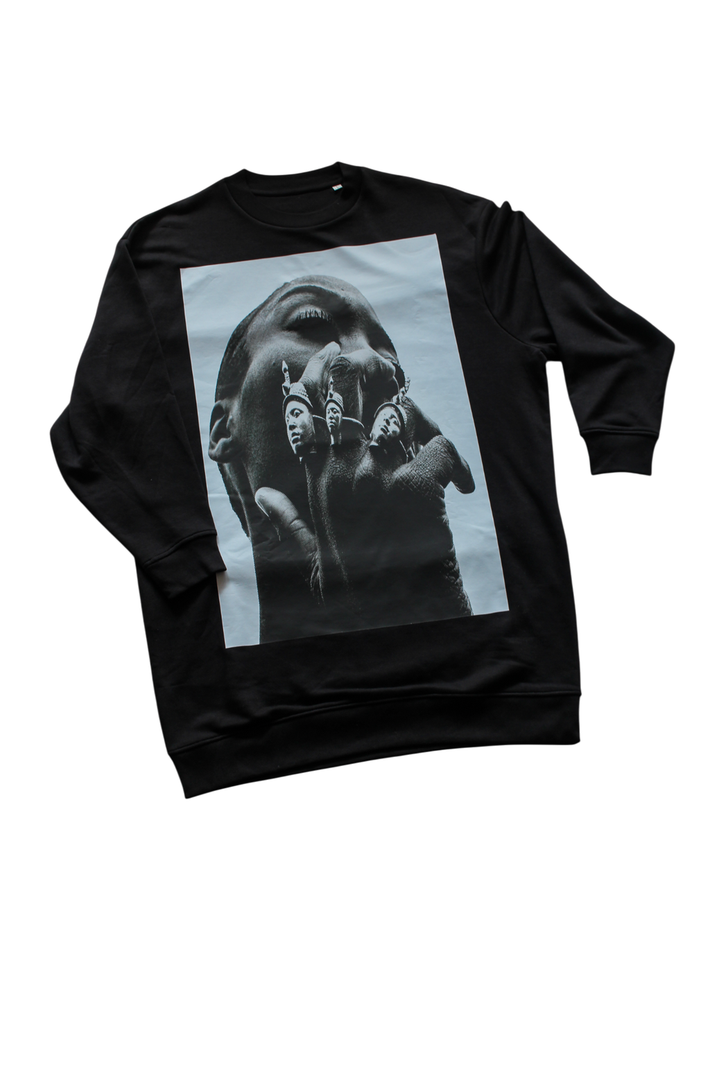 "Queen & Kingdom" Oversize Sweater Dress (Black)