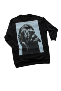 "Queen & Kingdom" Oversize Sweater Dress (Black)