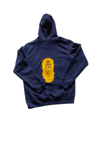 Unisex  Iyoba Idia Max Hoodie (Front) Navy Blue
