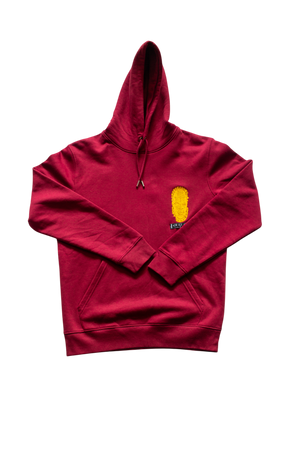 Unisex  Iyoba Idia Max Hoodie (Back) Burgundy