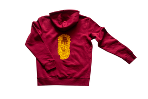Unisex  Iyoba Idia Max Hoodie (Back) Burgundy