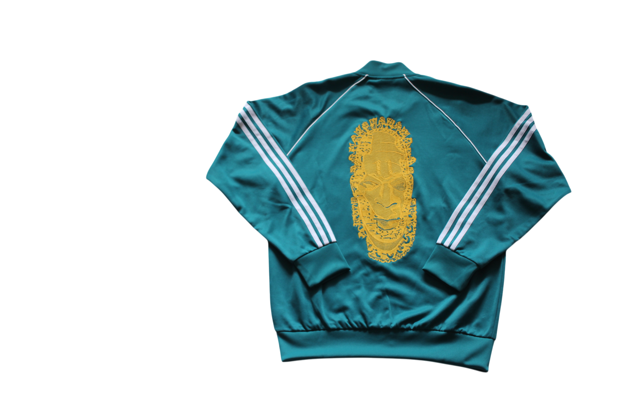 Special Edition: Re-Worked Adidas Iyoba Idia Embroidered Tracksuit Top (Legacy Teal)