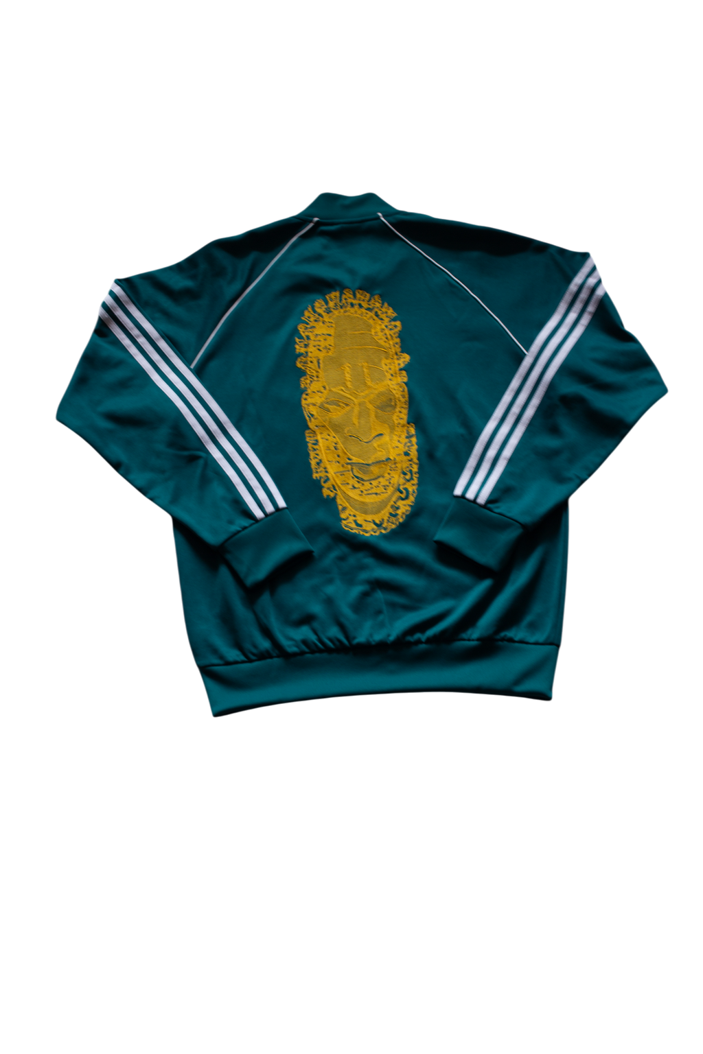 Special Edition: Re-Worked Adidas Iyoba Idia Embroidered Tracksuit Top (Legacy Teal)