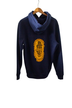 Unisex  Iyoba Idia Max Hoodie (Back) Navy Blue