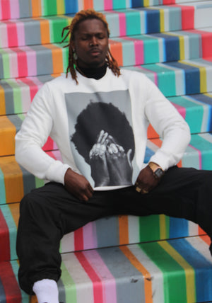 "The Hidden Oba" Unisex Sweatshirt (Off-White)