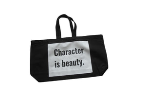 The ‘Character is Beauty’ Oversized Tote Bag (Black)