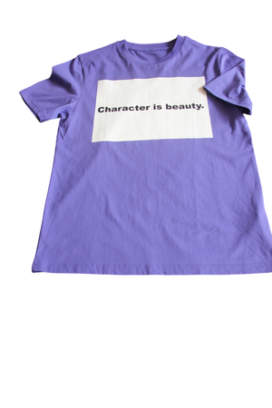 "Character Is Beauty" - T-Shirt (Purple)