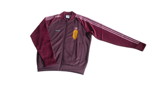 Special Edition: Re-Worked Adidas Iyoba Idia Embroidered Tracksuit Top (Purple/Dark Purple/Gold))