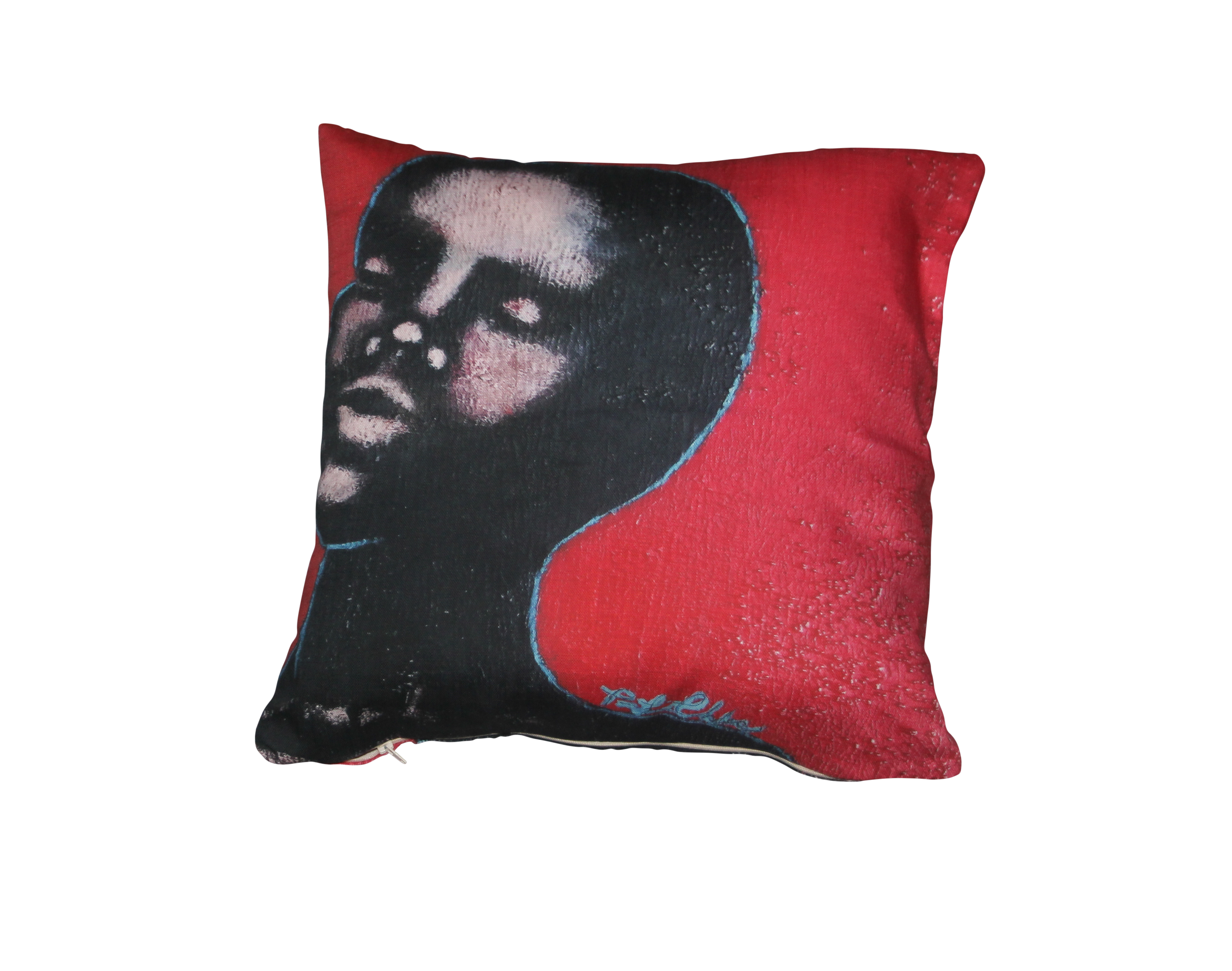 "Noir" Art Cushion by Tarra Louis-Charles