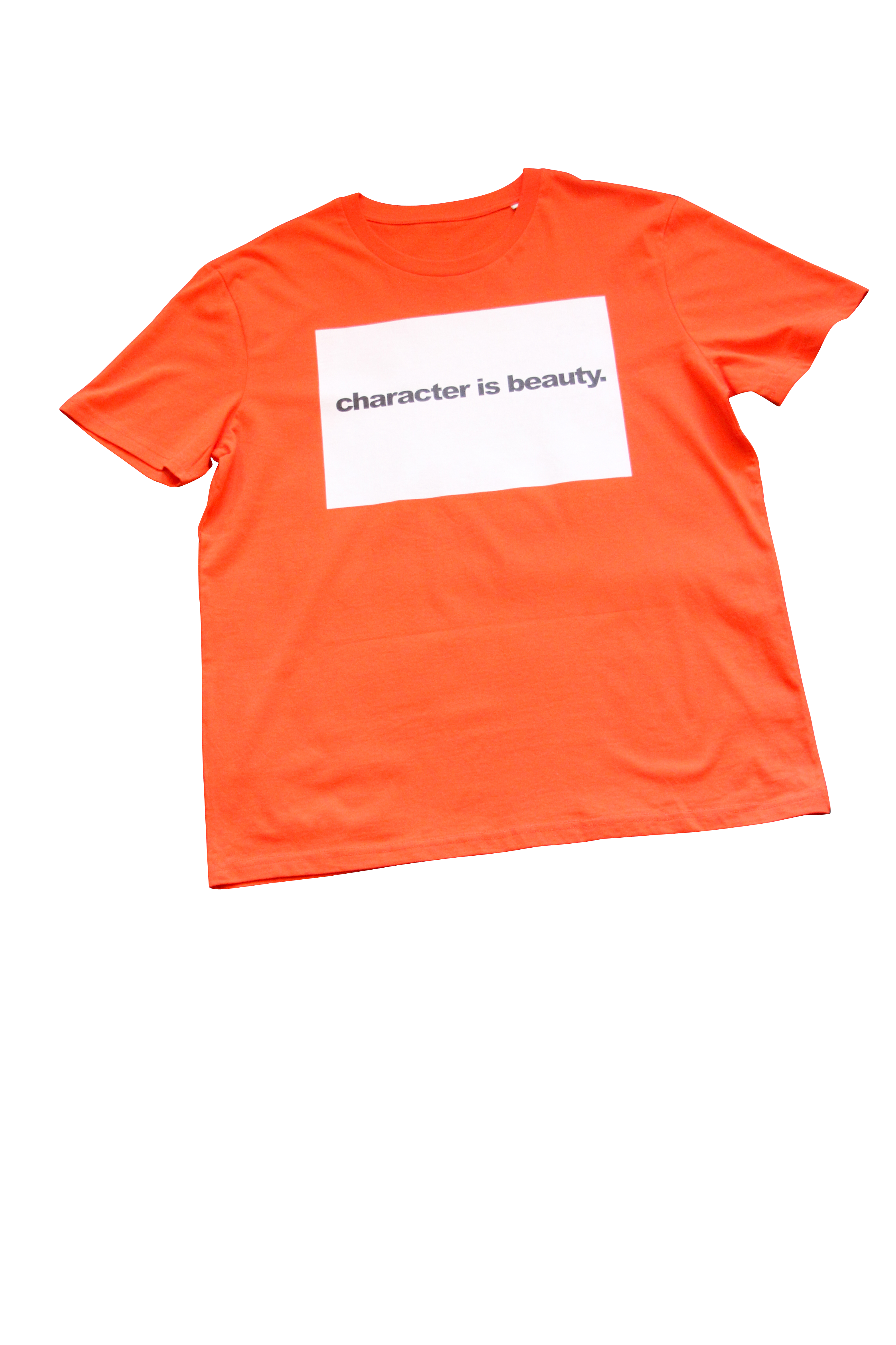 "Character Is Beauty" - T-Shirt (Tangerine)