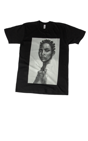 "Knots”  Unisex T-Shirt by artist Kosisochukwu Nnebe (Black & White)