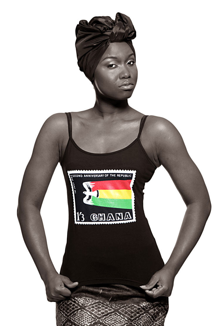 Ghana Independence Vest (Black) Womens