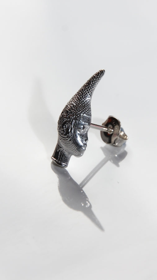 Iyoba Idia Profile Stud Earrings (Sterling Silver)