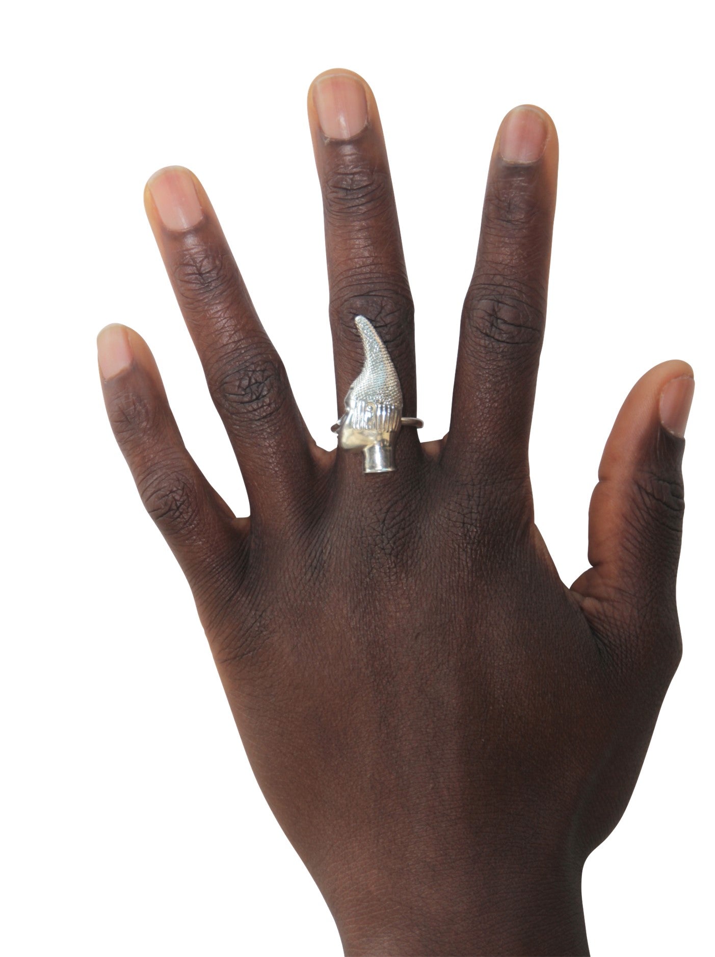 Iyoba Idia Profile Ring - Sterling Silver (Unisex and Adjustable)