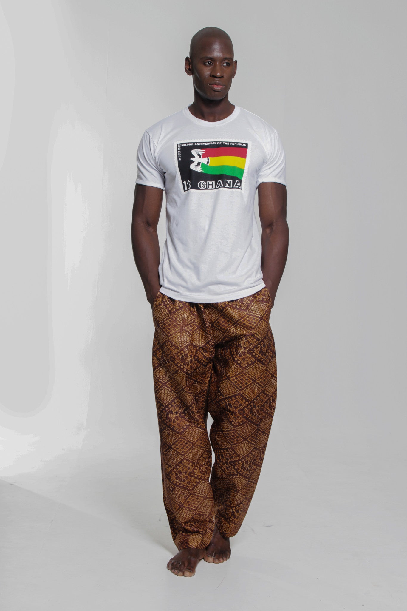 Ghana Independence T-shirt (White) Mens